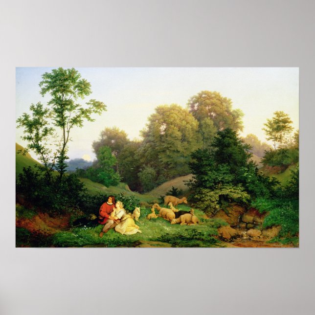 Shepherd and Shepherdes in a German liggande Poster (Framsidan)