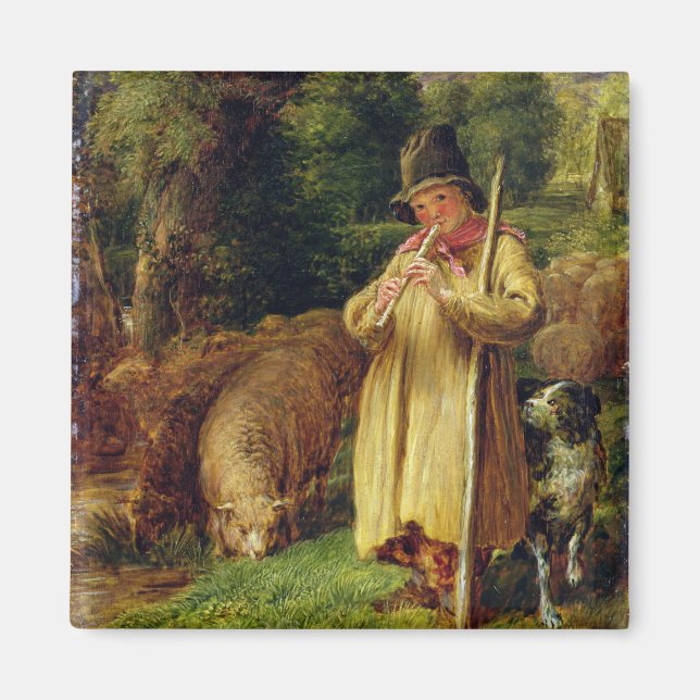 Shepherd Boy, 1831 (olja på panel) Magnet (Framsidan)
