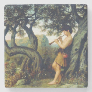 Shepherd Boy spelar Flute Stenunderlägg