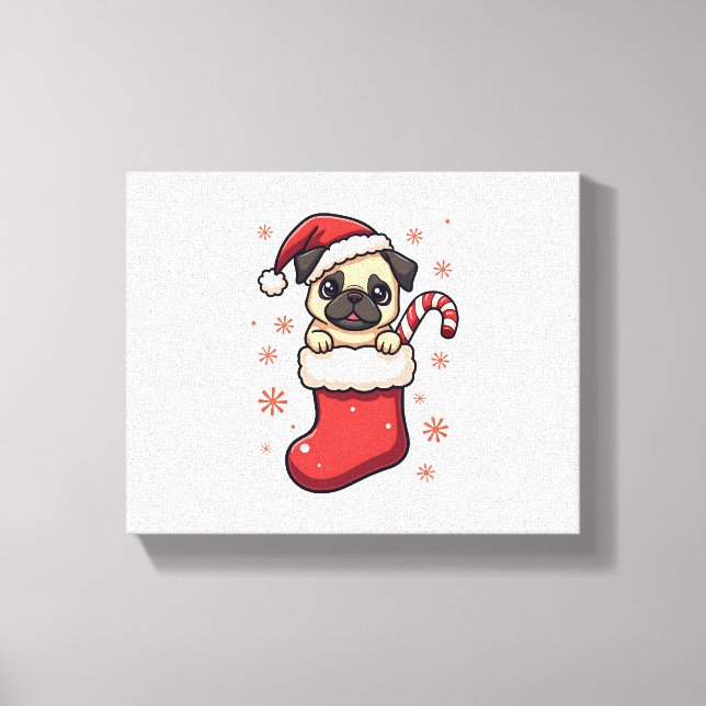 Shepherd Caroling Night Canvastryck (Framsida)