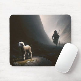 Shepherd Finating a Borttappad Lamb Musmatta