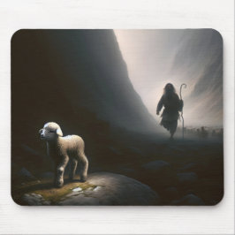 Shepherd Finating a Borttappad Lamb Musmatta