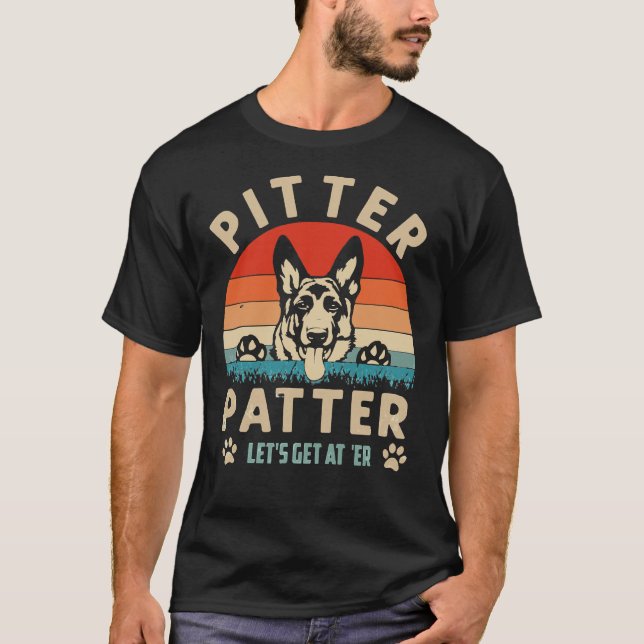 Shepherd Hund 132 T Shirt (Framsida)