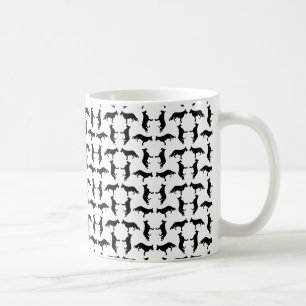 Shepherd hund silhouette kaffemugg