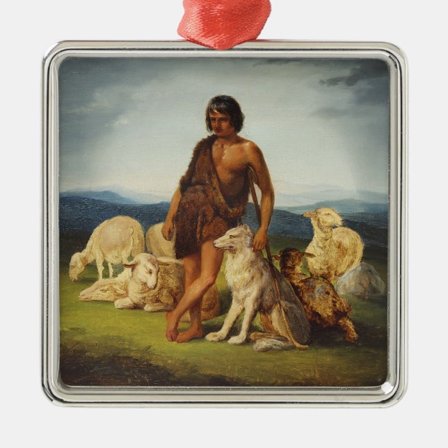 Shepherd in a Rural Landscape Julgransprydnad Metall (Framsidan)