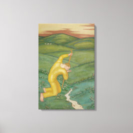 Shepherd in his Fält (av Eugeniusz Zak) Canvastryck