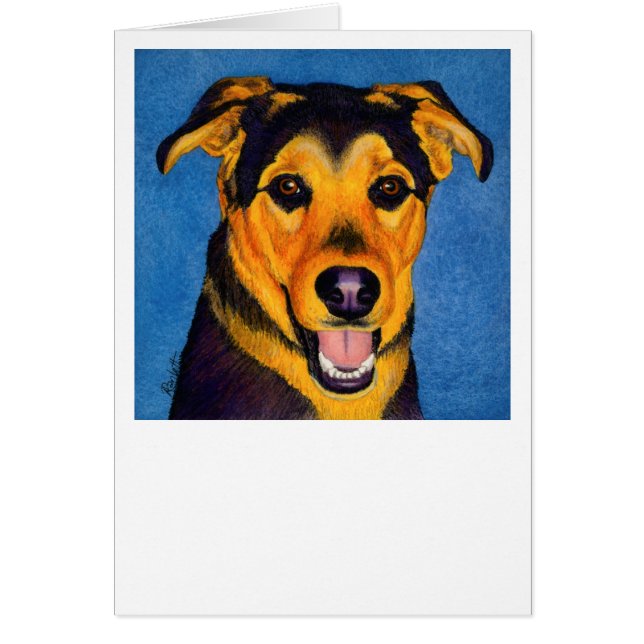Shepherd Mix Card - "Caesar" OBS Kort (Framsidan)