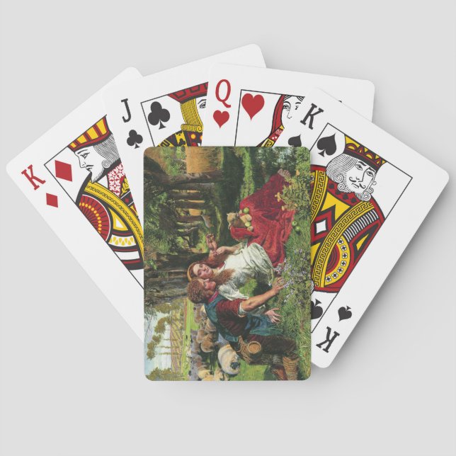 Shepherd och hans flickvän (av Holman Hunt) Casinokort (Baksidan)