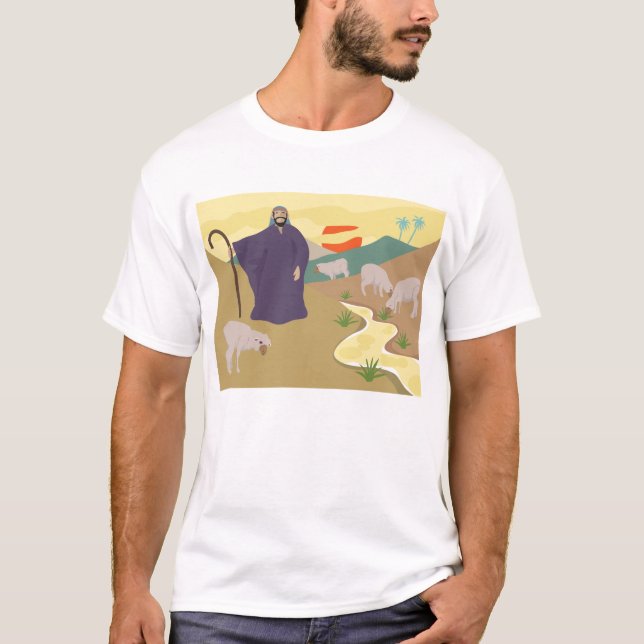 Shepherd och hans lock T-Shirt (Framsida)