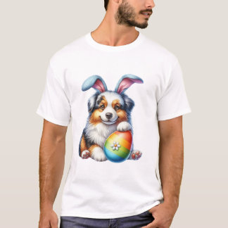 Shepherd Påsk Hund T Shirt