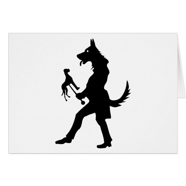 Shepherd Puppet Master Hälsningskort (Framsidan Horizontal)