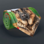 Shepherd Red and Green Plaid Holiday Christmas  Slips<br><div class="desc">Super cute German Shepherd dog dressed for celebrating the season and paired with a festive red and green plaid for GSD dog lovers.</div>