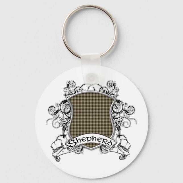 Shepherd Tartan Shield Nyckelring (Framsida)