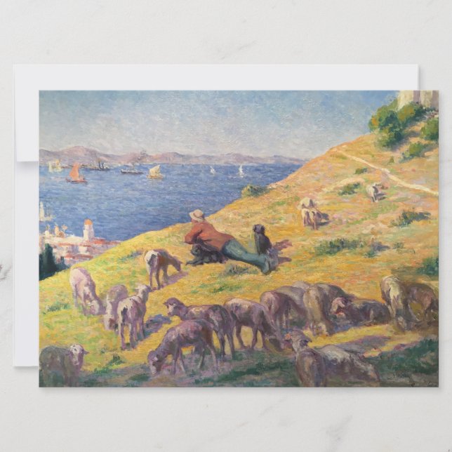 Shepherd Watching Sea Kort (Framsida)