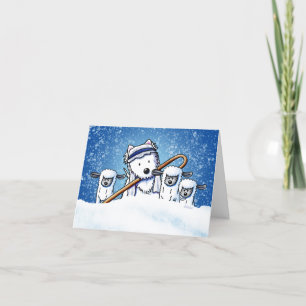 Shepherd Westie and Sheep Jul Note Card Tack Kort