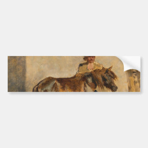 Shepherd With a Horse (Equestrian) Bildekal