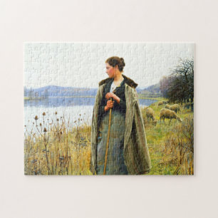 Shepherdes Art av Daniel Ridgway Knight Pussel