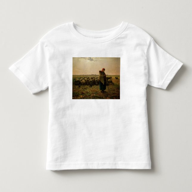 Shepherdes med hennes Flock, 1863 Tee (Framsida)