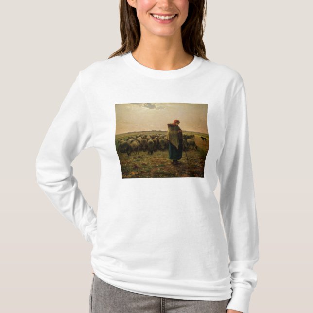 Shepherdess med henne flock, 1863 tröja (Framsida)