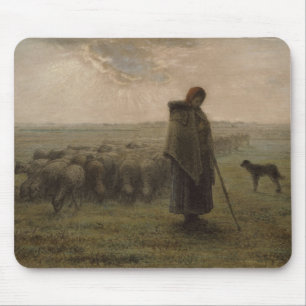 Shepherdess och henne flock   1862-63 musmatta