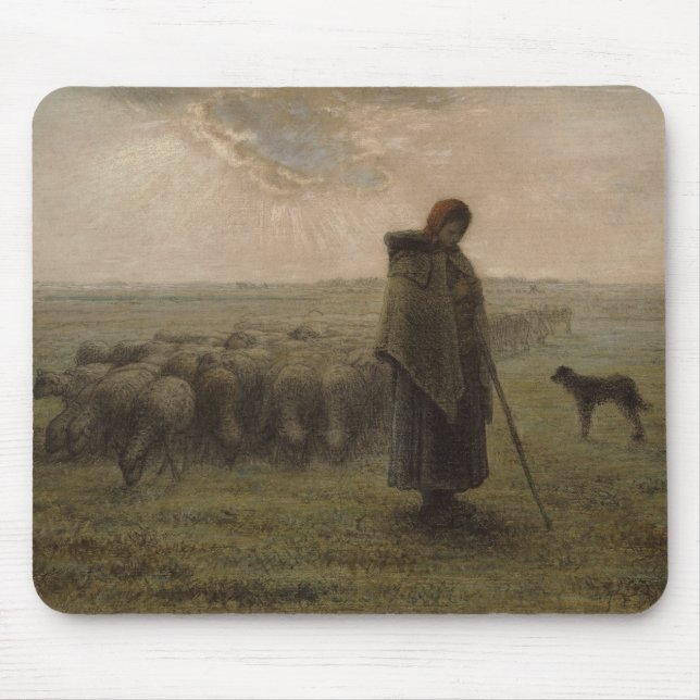 Shepherdess och henne flock | 1862-63 musmatta (Framsidan)