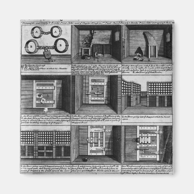 Shepherd's escape från Newgate-fängelset Magnet (Framsidan)