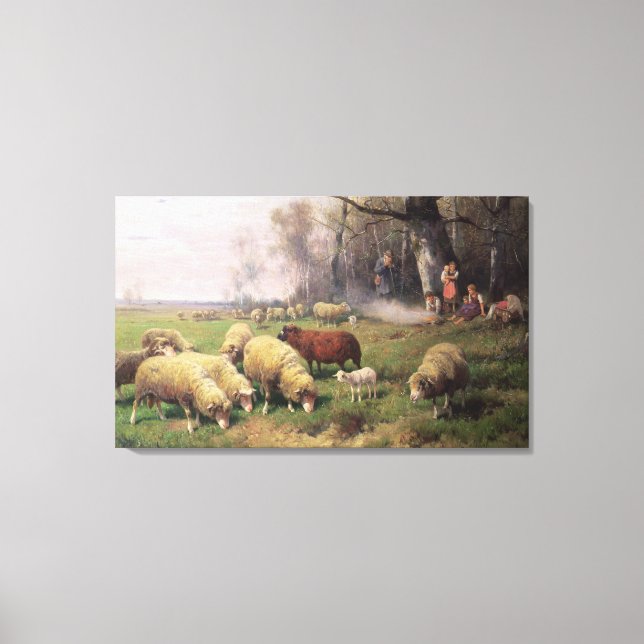 Shepherd's Family Canvastryck (Framsida)