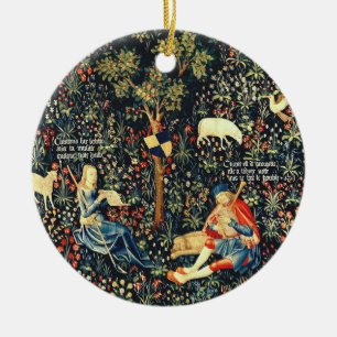Shepherds för medeltida Renaissance av läkemedel o Julgransprydnad Keramik