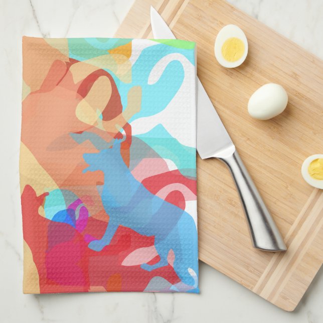 Shepherds Hundar Kökshandduk (Vikt i Fjärdedel)