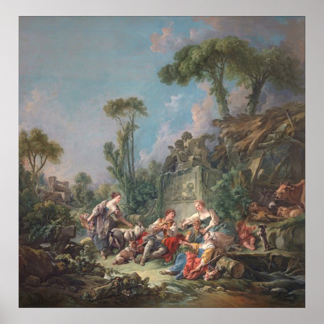 Shepherd's Idyll - François Boucher Poster (Framsidan)