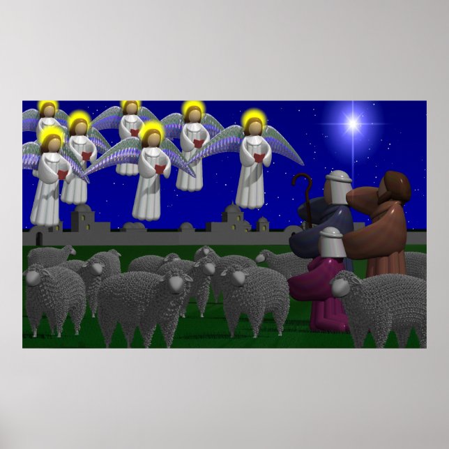 Shepherds och Änglar Poster (Framsidan)