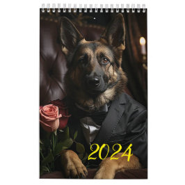 Shepherds och Dobermans. 2024 Kalender