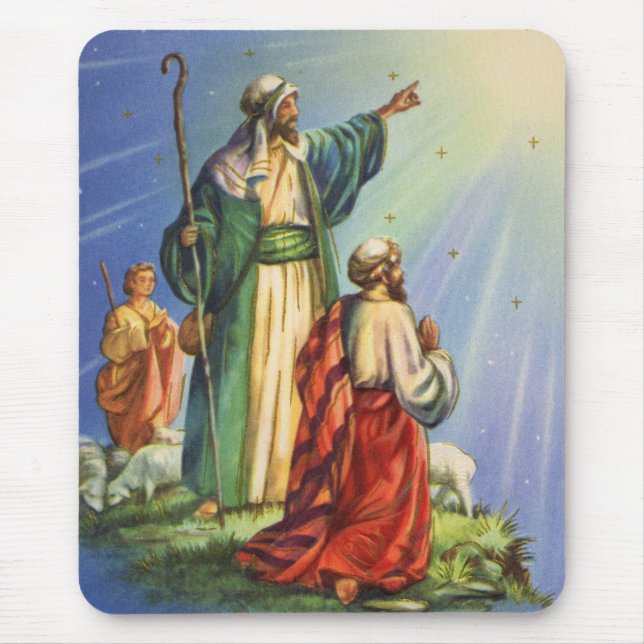 Shepherds och stjärnan musmatta (Framsidan)