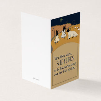 Shepherds på natten - Helgdagskort Kort