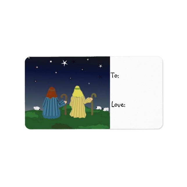 Shepherdsen i Fält Gift-Märkrn Adressetikett (Framsidan)