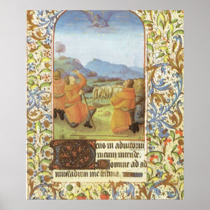 Shepherdset i fälten near Bethlehem som är Poster