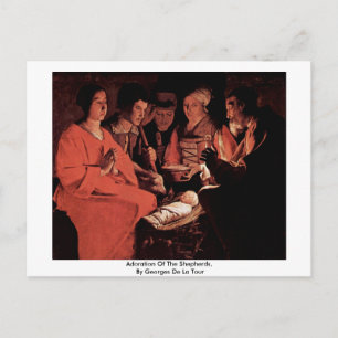 Shepherdsets anpassning, av Georges de La Tour Vykort