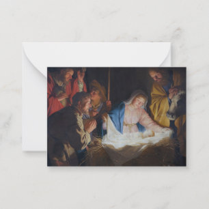 Shepherdsets anpassning - Honthorst - jul Anteckningskort