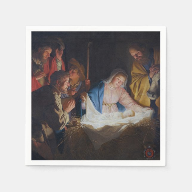 Shepherdsets anpassning - Honthorst - jul Pappersservett (Framsidan)