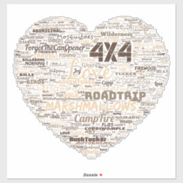 Shepos Kärlek Heart Ord Art. Klistermärken