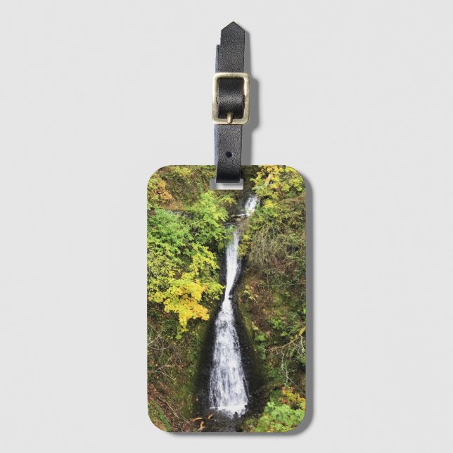 Shepperds Dell Falls, Columbia River Gorge, ELLER Bagagebricka (Framsida vertikal)