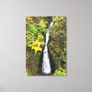 Shepperds Dell Falls, Columbia River Gorge, ELLER Canvastryck