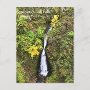 Shepperds Dell Falls, Columbia River Gorge, ELLER Vykort