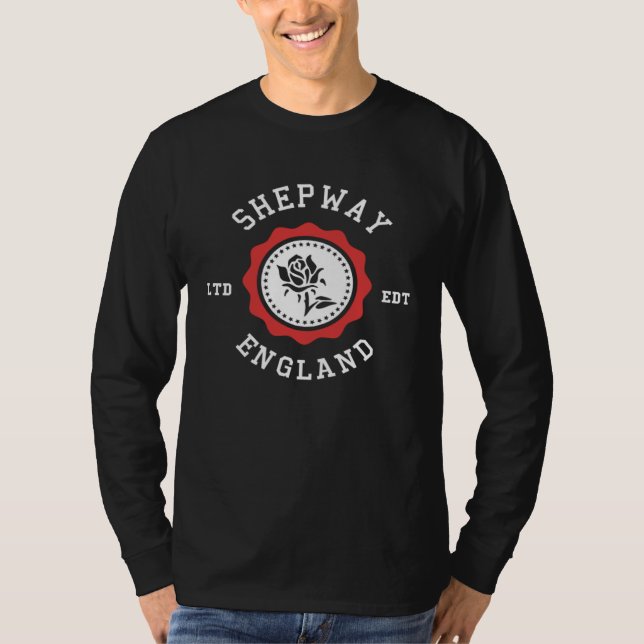 SHEPWAY England Rose Badge T Shirt (Framsida)