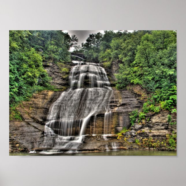 Shequaga Falls, Montoural, New York Poster (Framsidan)