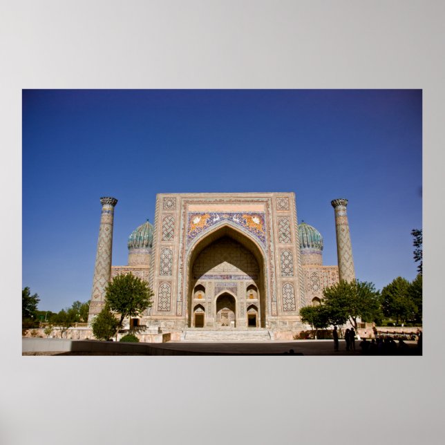 Sher-Dor Madrasah: Facade Poster (Framsidan)