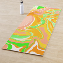 Sherbert Färg Coral, Lime Green Marble