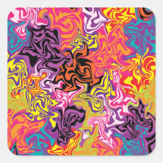 Sherbet Fyrkantigt Klistermärke