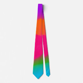 Sherbet Neon Watercolor necktie Slips
