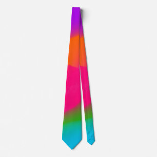 Sherbet Neon Watercolor necktie Slips